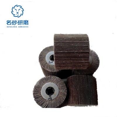 Abrasive Emery Cloth sanding paper flap Wheel for stainless steel brush